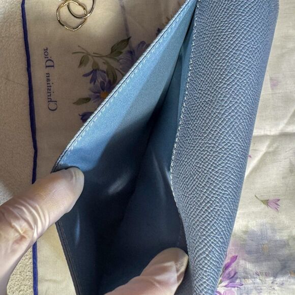 Coach Slim Envelope Wallet – Restored Blue Leather, Sealed, EUC - Picture 6 of 11